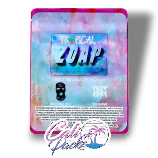 tropical zoap sticker cali packs deep east small batch