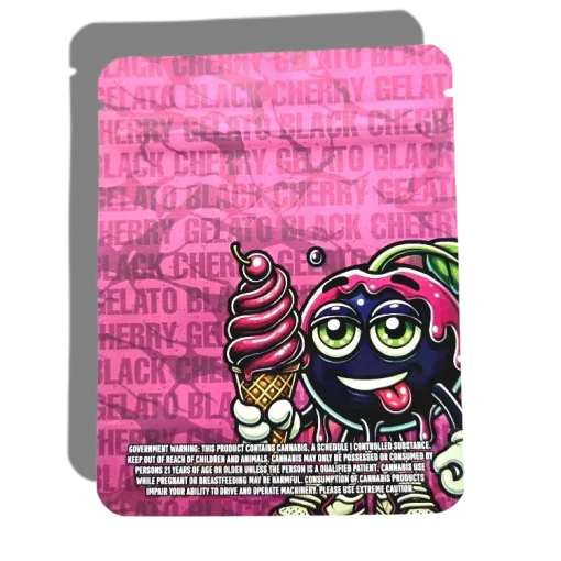 black cherry gelato 3.5g mylar bags
