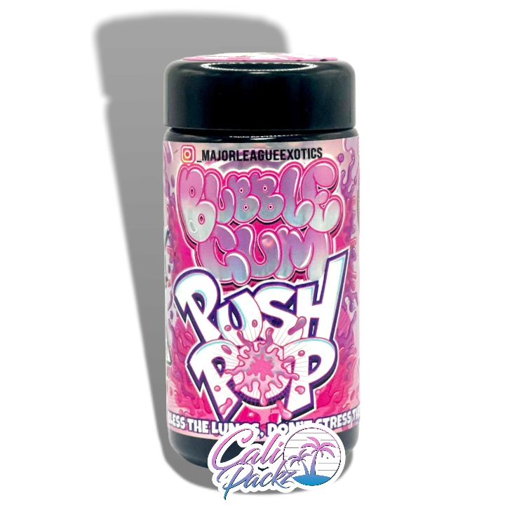 bubble gum push pop 7g jar
