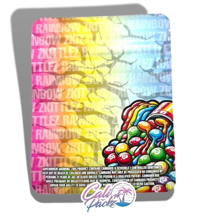 rainbow zkittlez 3.5g mylar bags