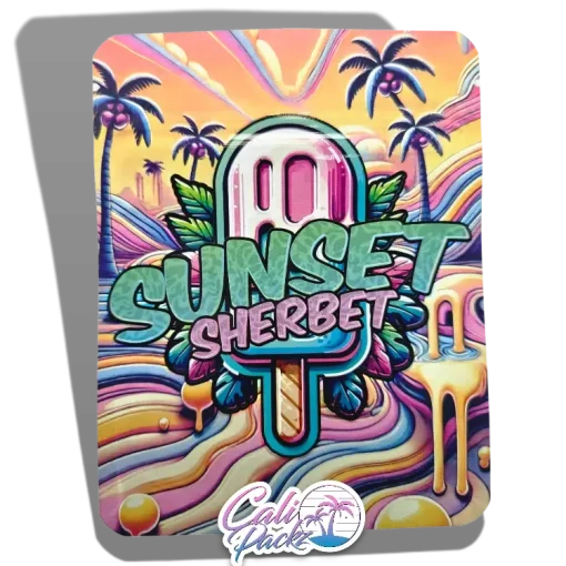 sunset sherbet 3.5g mylar bags