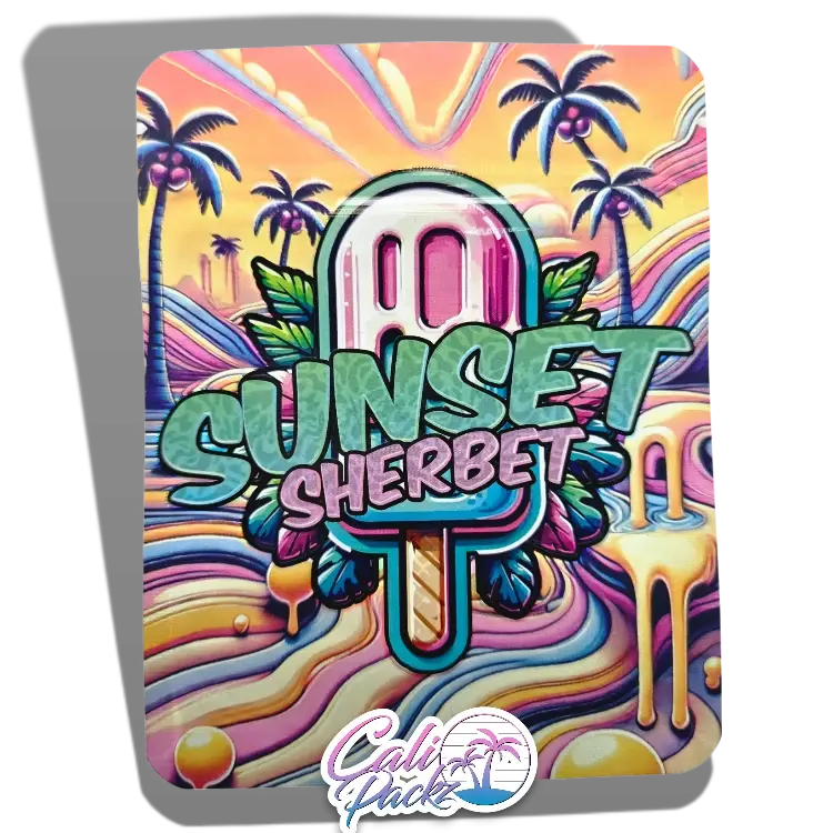 sunset sherbet 3.5g mylar bags